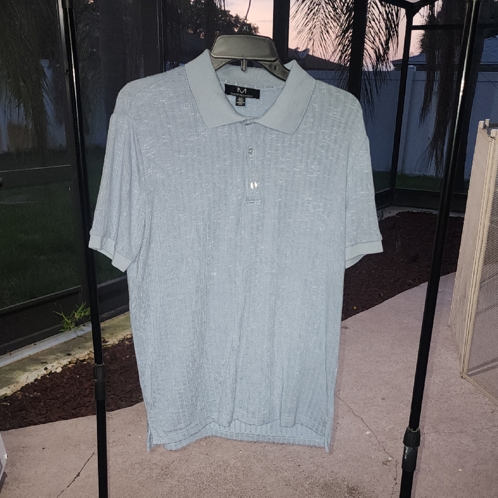 Magaschoni Blue Polo Shirt Classic Design